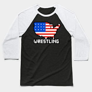 American Wrestling Baseball T-Shirt